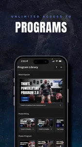 THOR’S TRAINING APP screenshot 1