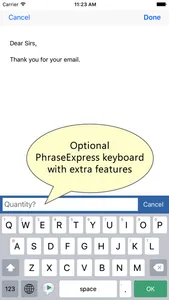 PhraseExpress screenshot 1