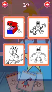 Coloring Boxy Boo by number screenshot 0