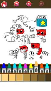 Coloring Boxy Boo by number screenshot 4