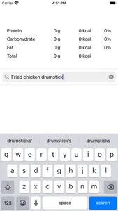 Simple Nutrition Calculator screenshot 0