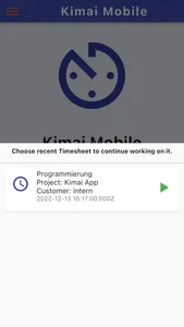 Kimai screenshot 2