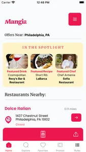 Mangia Rewards | Dining Offers screenshot 1