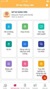 Sổ tay Đảng viên TP Hà Nội screenshot 1