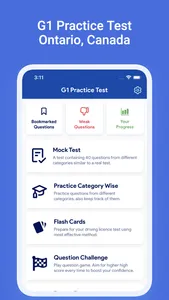 G1 Practice Test Ontario screenshot 0
