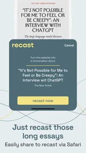 Recast AI: Summary Podcasts screenshot 4