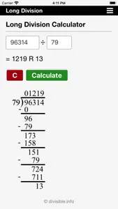 Long Division Calculator screenshot 3