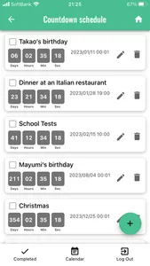 Countdown Schedule screenshot 1
