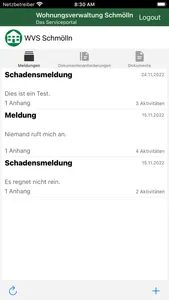 Serviceportal WVS Schmölln screenshot 1