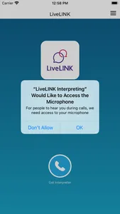 LiveLINK Interpreting Client screenshot 1