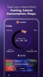 LowCal - Fasting Tracker screenshot 0