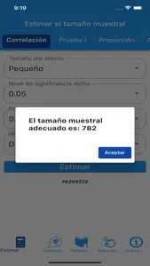 Calculadora Muestral screenshot 2