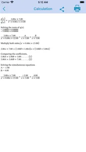 Partial fraction decomposition screenshot 1