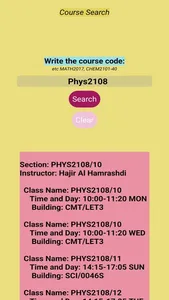 SQU Timetables Maker screenshot 2