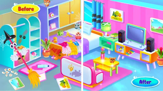 Princess Doll House Cleanup screenshot 0