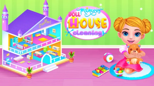 Princess Doll House Cleanup screenshot 1