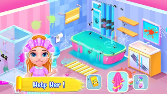 Princess Doll House Cleanup screenshot 2