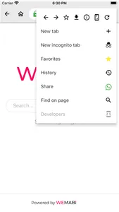 Wemabi browser screenshot 2