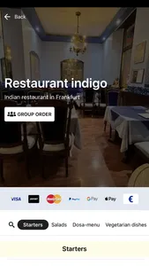 Restaurant indigo screenshot 1