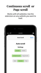 Auto Scroll - Flick Extension screenshot 1