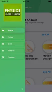 Class 11 Physics Notes & MCQs screenshot 1