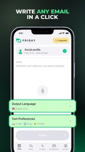 Friday: AI E-mail Writer screenshot 1