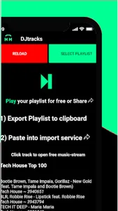 DJtracks EDM playlistgenerator screenshot 0