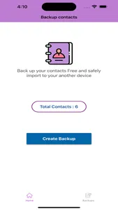 Backup Contacts & Transfer screenshot 0