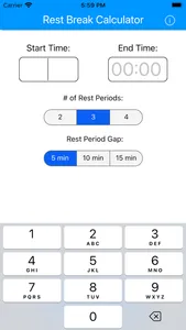 Crew Rest Calculator screenshot 1