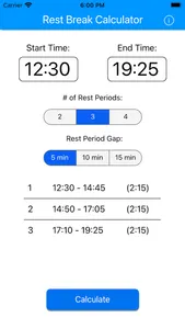 Crew Rest Calculator screenshot 4