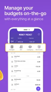 MoneyPocket Expense & Budget screenshot 1