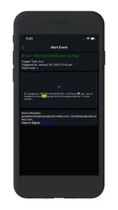 LERTR mobile alerting app screenshot 1