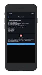 LERTR mobile alerting app screenshot 2