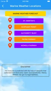 Marine Weather Forecast(BNHOC) screenshot 1