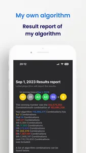 Lottery Algorithm screenshot 2