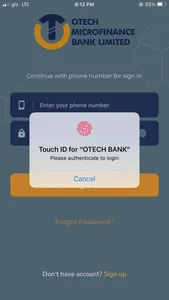 OTECH BANK screenshot 0