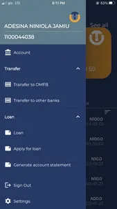 OTECH BANK screenshot 2