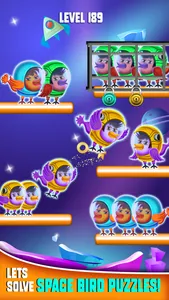 Space Bird Sort - Bird Games screenshot 3