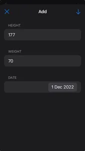 Height and Weight Tracker screenshot 1