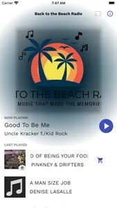 Back to the Beach Radio screenshot 0