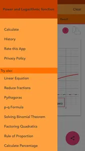 Power and Logarithmic function screenshot 7