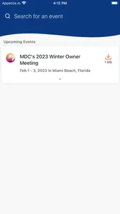 MDC Events screenshot 2