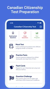 Canadian Citizenship Test Ques screenshot 0