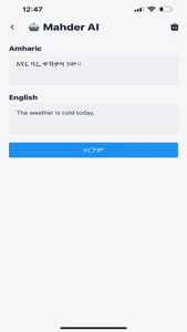 Mahder AI - Amharic Chatbot screenshot 3