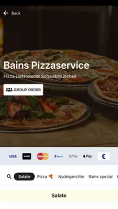 Bains Pizzaservice screenshot 1