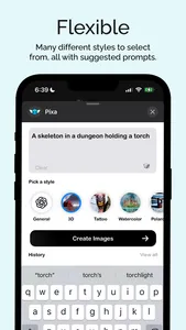 Pixa - AI Images for iMessage screenshot 0