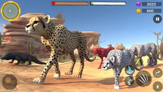 Wild Cheetah Family Sim 3D screenshot 0