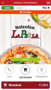 Pizzeria La Perla Holzfeuer screenshot 0