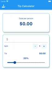 Simple Tip Calculator App screenshot 0