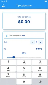 Simple Tip Calculator App screenshot 1